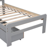 The Space-Saving Rubberwood Twin Bed With Integrated Storage