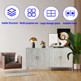 Modern Lacquered 4 Door Wooden Cabinet