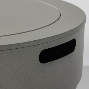 24' Propane Gas Fire Pit Bowl 50000 BTU - Steel Grey Outdoor Fire Pit