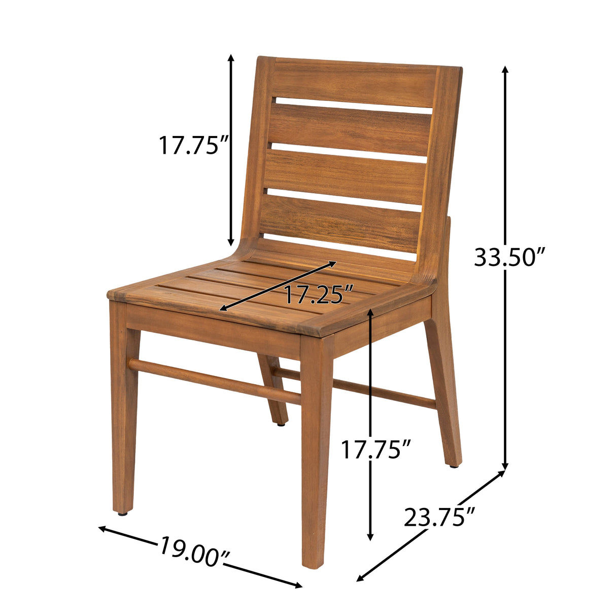 7 Piece Outdoor Acacia Wood Dining Set