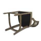 Paris 26.5' Farmhouse Counter Height Bar Stool with Backrest