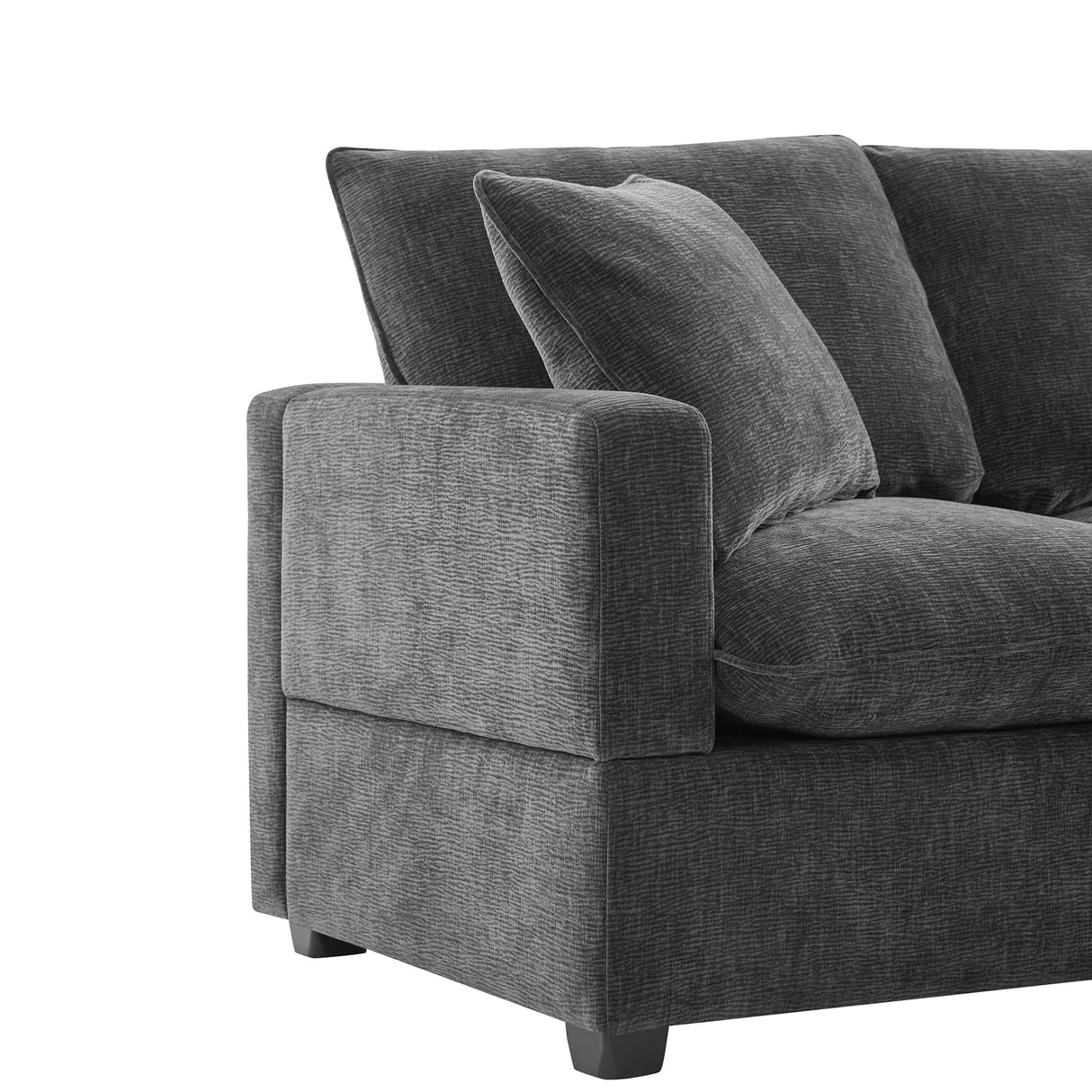 The Gwen Seven-Seat Modular Chenille Sectional