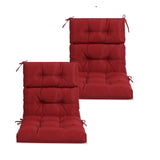 2-Piece High Back Patio Chair Cushion Set