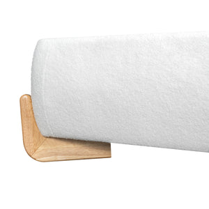 Elegant Boucle Upholstered Bed, Queen Size
