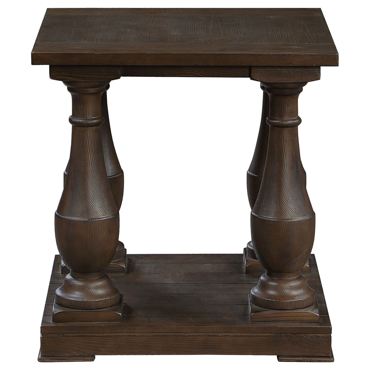 Byer - Rectangular Side End Table Coffee - Coffee