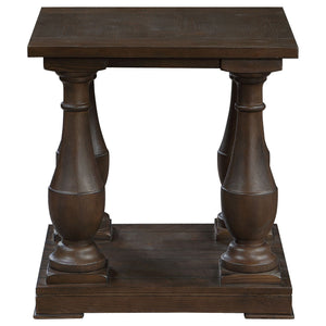 Byer - Rectangular Side End Table Coffee - Coffee