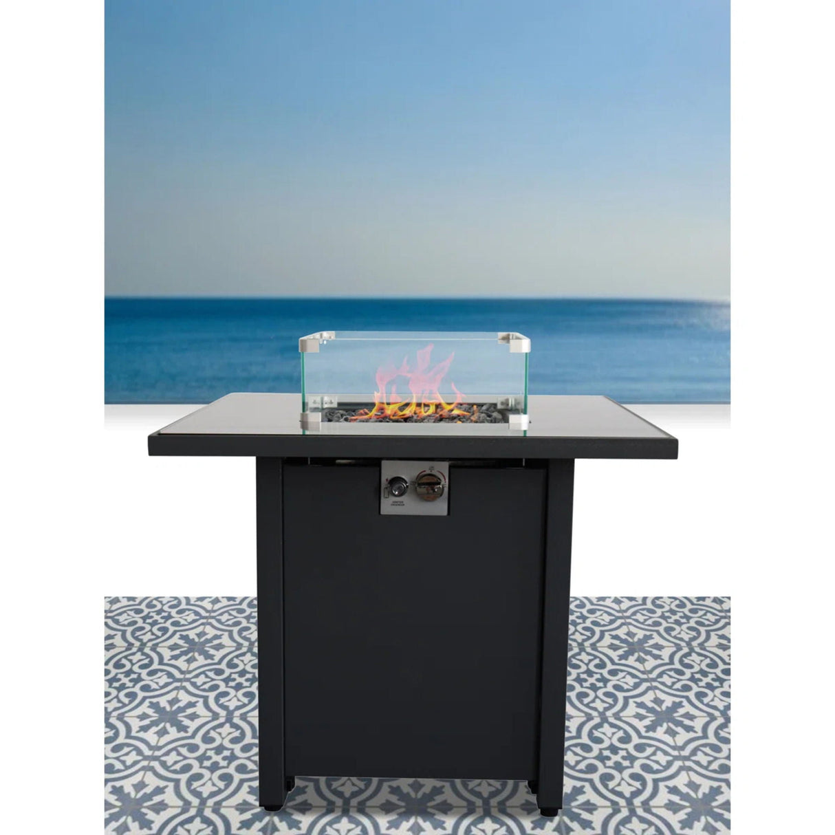 Cozy Design Powder Coated Fire Pit With Lid