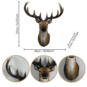 14.57" Wide Stag Head Wall Mount