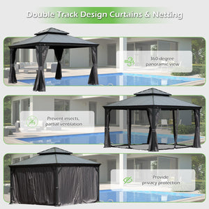 12'x12' Hardtop Gazebo with Resin Roof