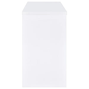 Topanga Engineered Wood Freestanding Home Bar White