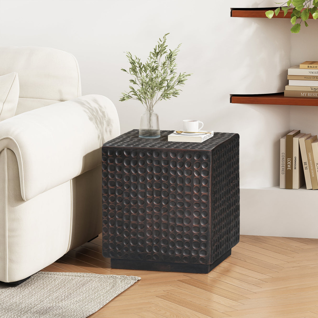 Outdoor Side Table - Patio End Table Cube