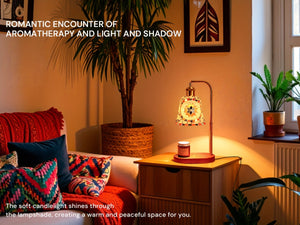 Turkish Mosaic Candle Lamp – Dimmable Glass Table Light for Bedroom & Holidays