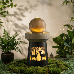 Outdoor Garden Lantern with Warm LED Light