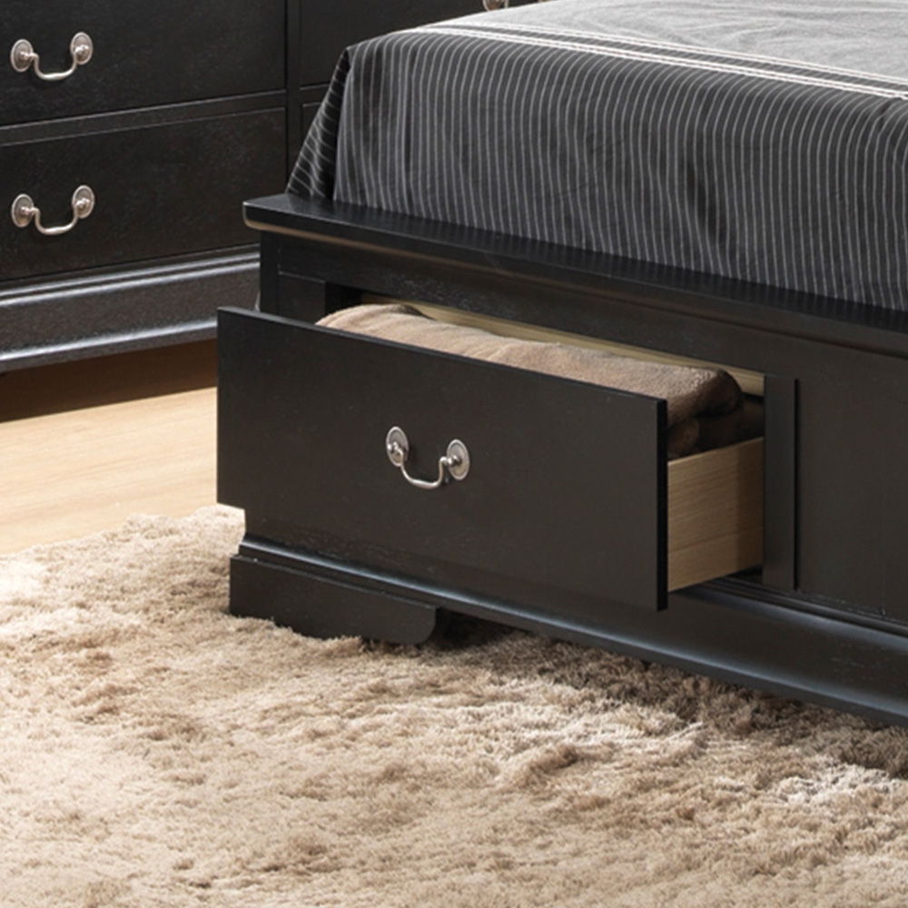 Upholstered Panel Sleigh Bed Design