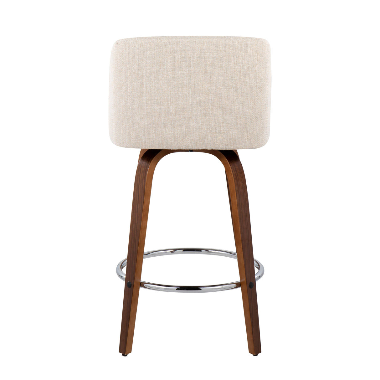 Mid-Century Modern Fixed-Height Counter Stool