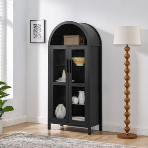 High Arched Storage Cabinet with LED Light