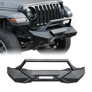 X Style Front Bumper with Winch Plate Compatible with Wrangler JK (2007-2017)