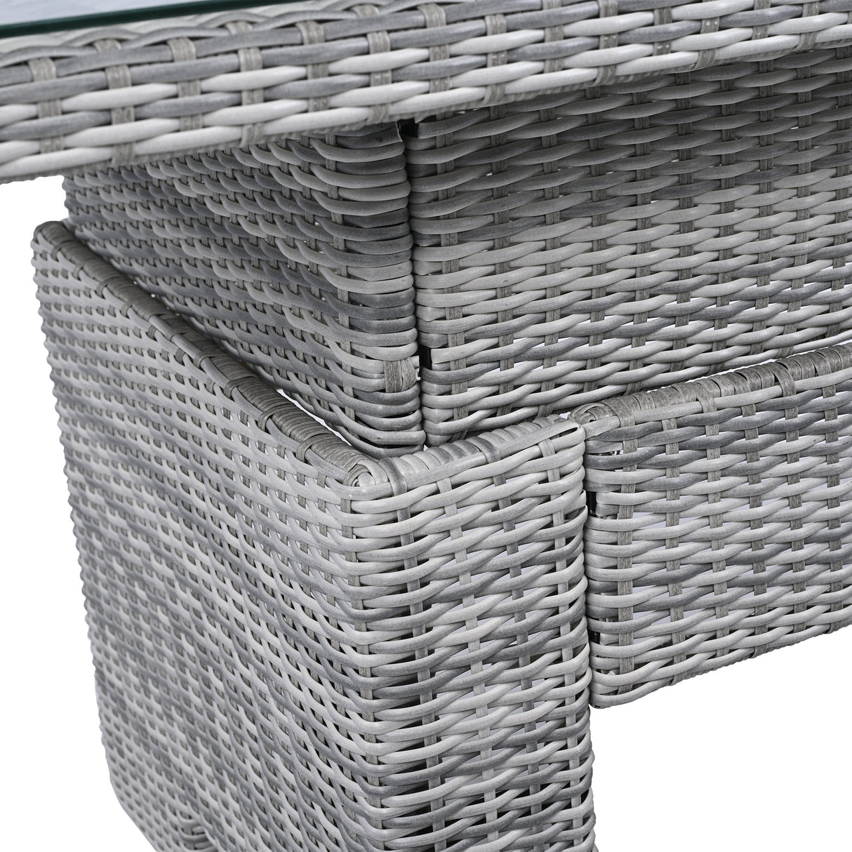 Outdoor Furniture Set Patio Rattan Furniture with Adjustable Table, Recliners, Side Tables, Ottomans