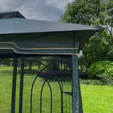 Gazebo tent with double roof & mosquito net
