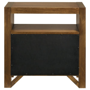 Adderley 2-drawer Nightstand Bedside Table Warm Brown