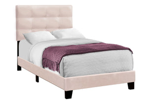 Transitional Upholstered Bed Frame