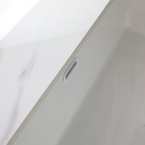 Elegant Vanity Top With Undermount Sink And Backsplash, Sintered Stone