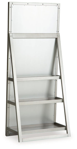 Evesen - Floor Standing Mirror With Storage - Champagne