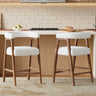 26'' Seat Height Bar Stools with Back - Set of 2
