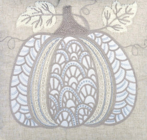Lace Embroidered Pumpkin Throw Pillow – Set of 2