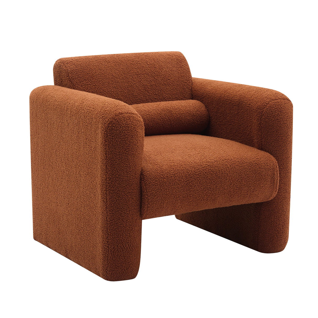 Marlowe Modern Sherpa Upholstered Comfy Reading Accent Chair