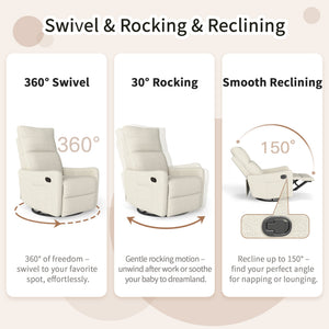 Manual Swivel Rocker Recliner Chair