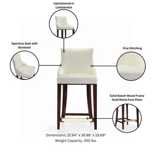 Shubert Counter Stool - Ivory
