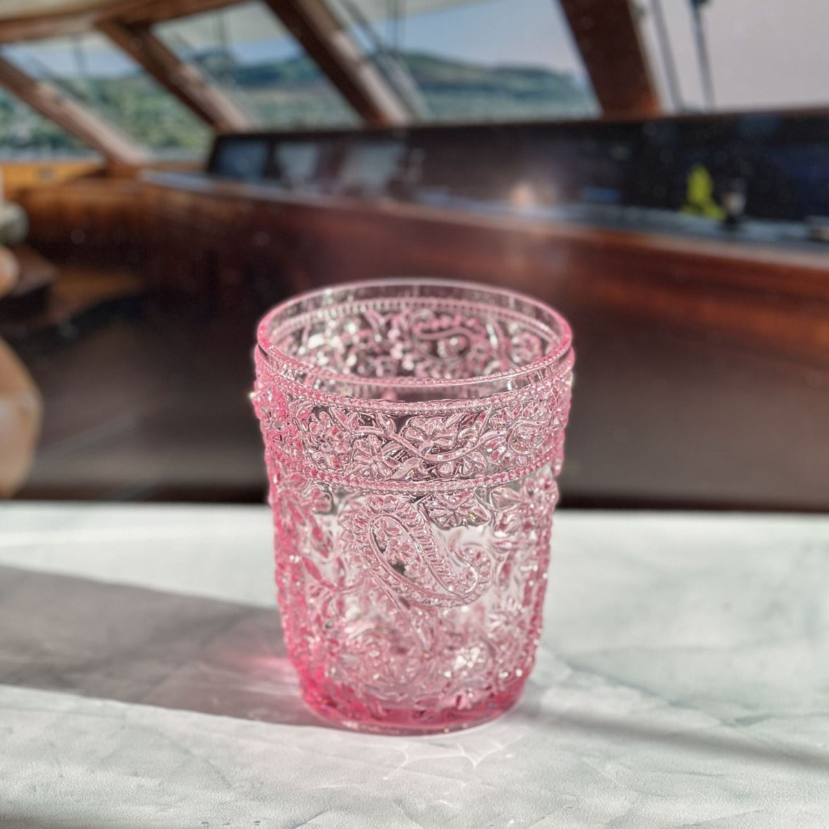 Paisley Acrylic Glasses Drinking (Set of 4)