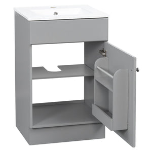 Bathroom Vanity With Sink, Cabinet With Adjustable Shelf
