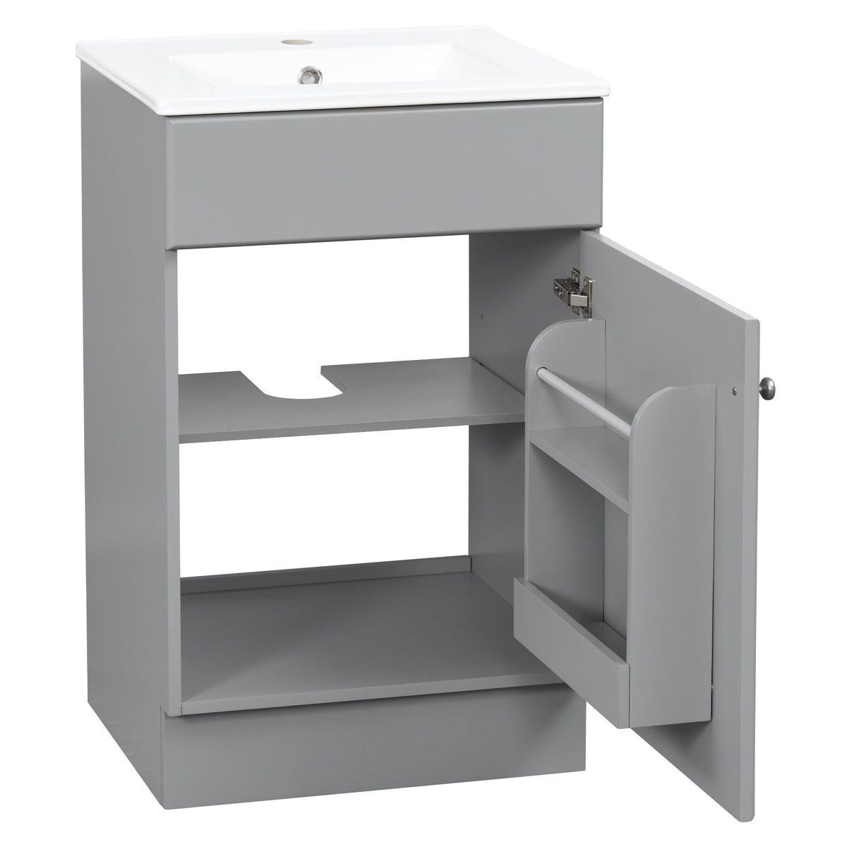 Bathroom Vanity With Sink, Cabinet With Adjustable Shelf