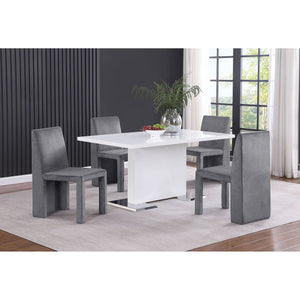 Santa Cruz - Upholstered Dining Side Chair (Set of 2) - Gray