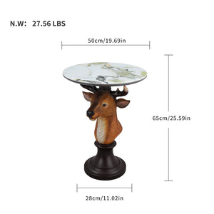 Deer Head Accent Table