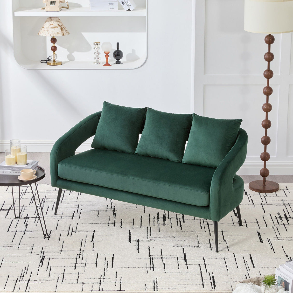 3 Piece Living Room Set, Loveseat & 2 Accent Chairs