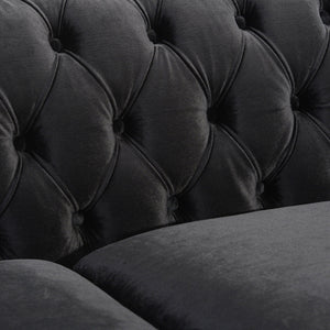 Chesterfield Style 3 Seater Sofa With Deep Button Tufting