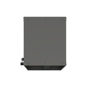 Heavy Duty, Metal Wall Mounted Tool Storage Cabinet Steel Metal Garage Storage Cabinet - Black / Gray