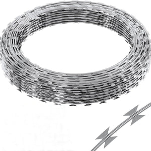 Galvanized Barbed Wire Fence Roll With Sharp Razor Edges