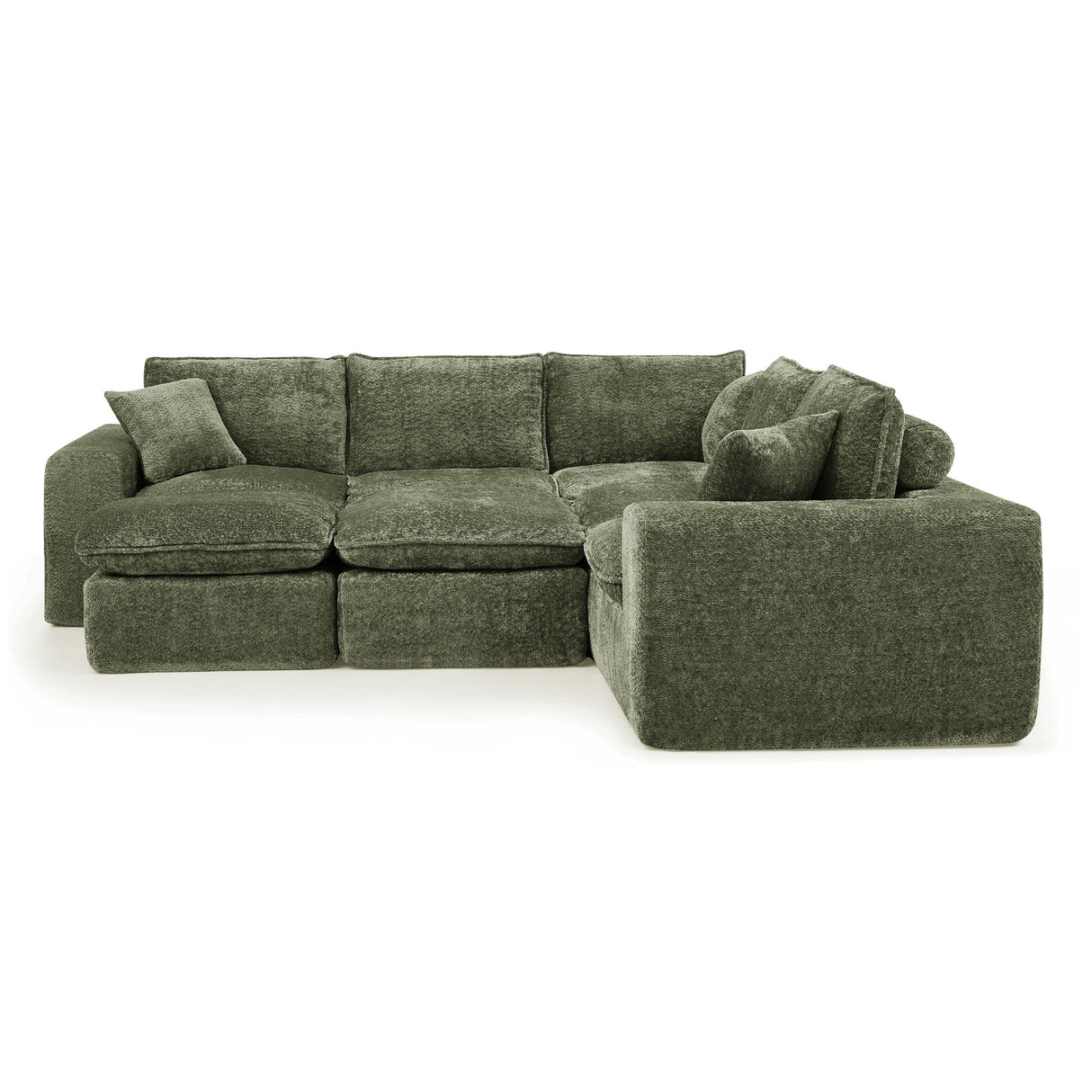 Sectional Sofa With Moveable Ottoman