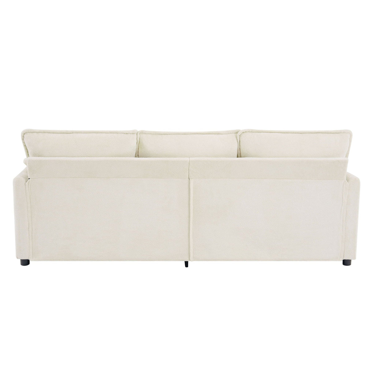 Modern 3 Seater Sofa With Side Storage Pockets For Living Room