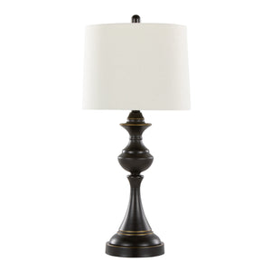 Montgomery 29" Contemporary Metal Table Lamp Set of 2 in Oil Rubbed Bronze