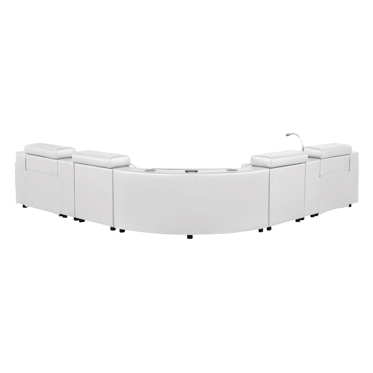 Nova - Sectional With Bluetooth Speaker, LED And Lifting Wine Cabinet