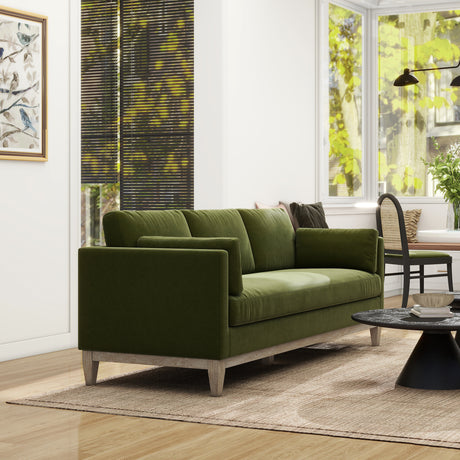 Knox Feather-Down Performance Velvet Sofa