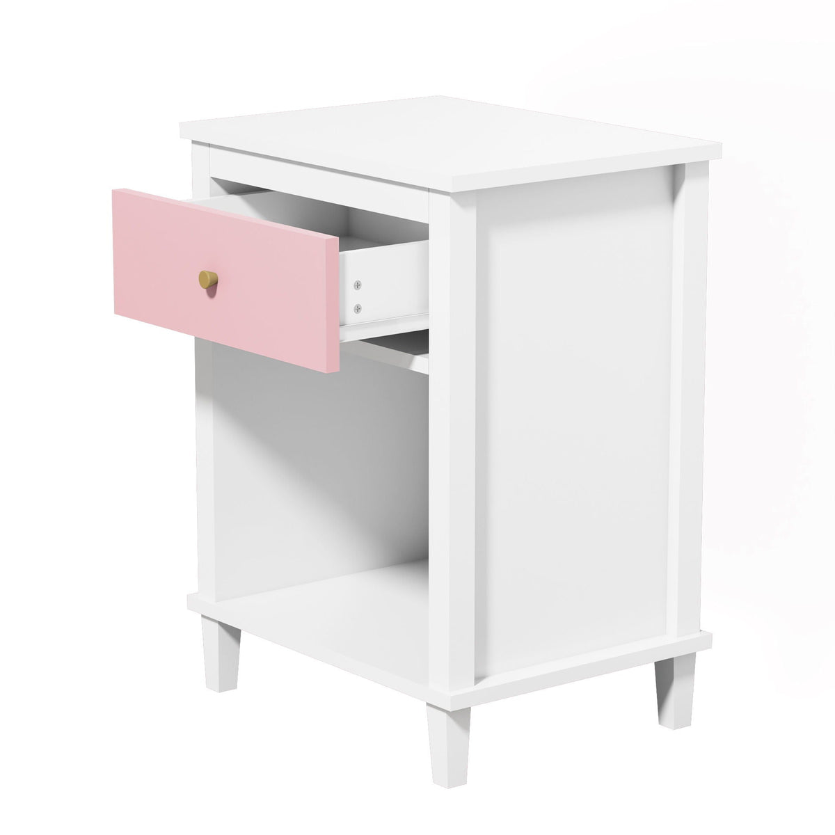 Nightstand With 1 Drawer 1 Shelf