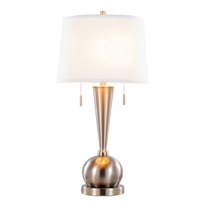 Jules 30.25" Contemporary Metal Table Lamp with Built-In USB Port - Set of 2