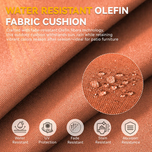 6" Thicker Outdoor Chair Cushion Set - Waterproof