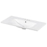 Single Bathroom Basin Sink Vanity Top with 3 Faucet Holes